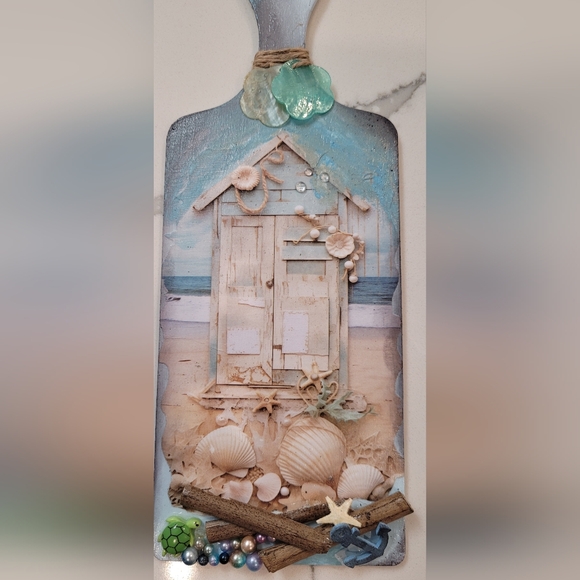 Beautiful Beach Getaway Wooden Charcuterie Boards. Set of 2. - Picture 6 of 16